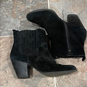 Nine West Black Suede Ankle Boots